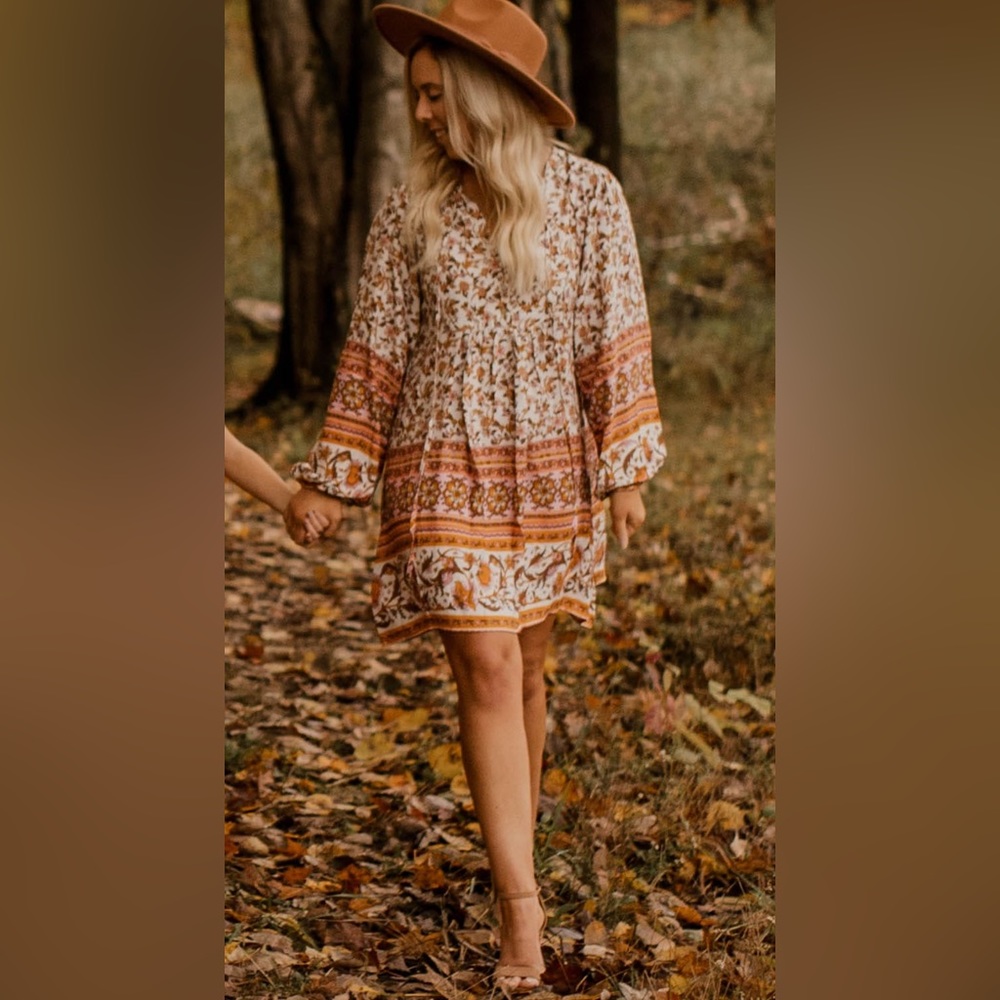 Fall loose fitting dress